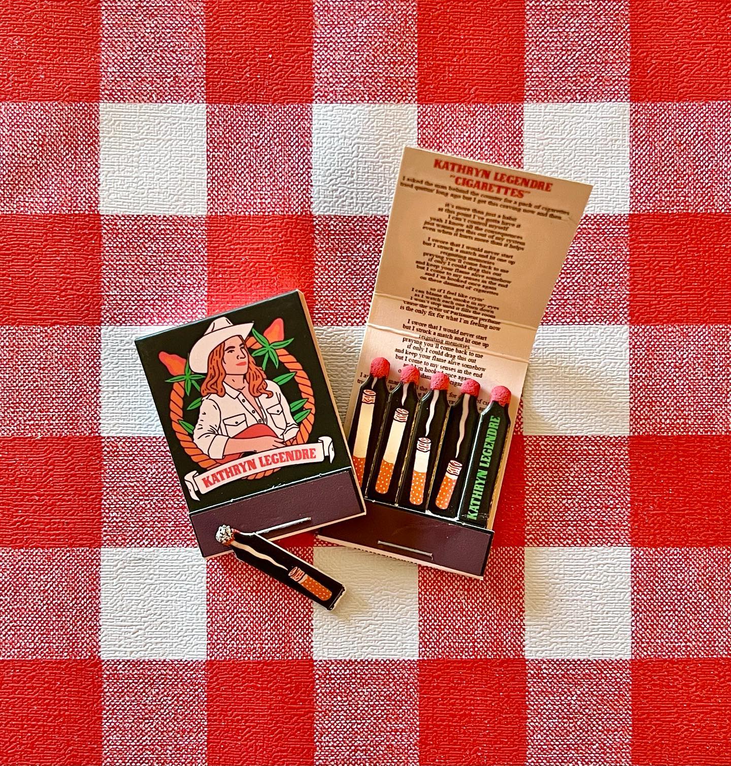 "Cigarettes" Matchbook